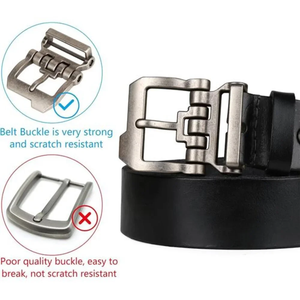 Men's Leather Belt, Black